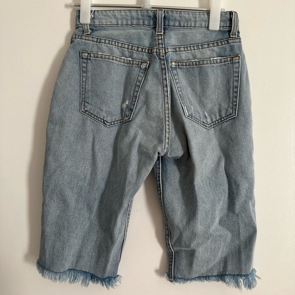 reformation distressed bermuda shorts size 23 - Picture 6 of 7
